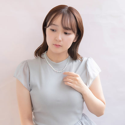 ネックレス ニッケルフリー オーロラ カラー ショートネックレス
