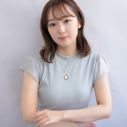 ネックレス ステンレス キュービックジルコニア マリア メダイ カラー ショートネックレス