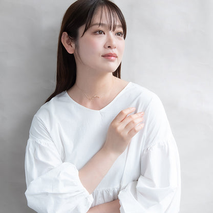 ネックレス ニッケルフリー メタル バー ツイスト チェーン ショートネックレス