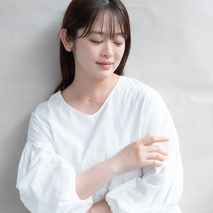 ネックレス ニッケルフリー メタル パイプ ツイスト チェーン ショートネックレス