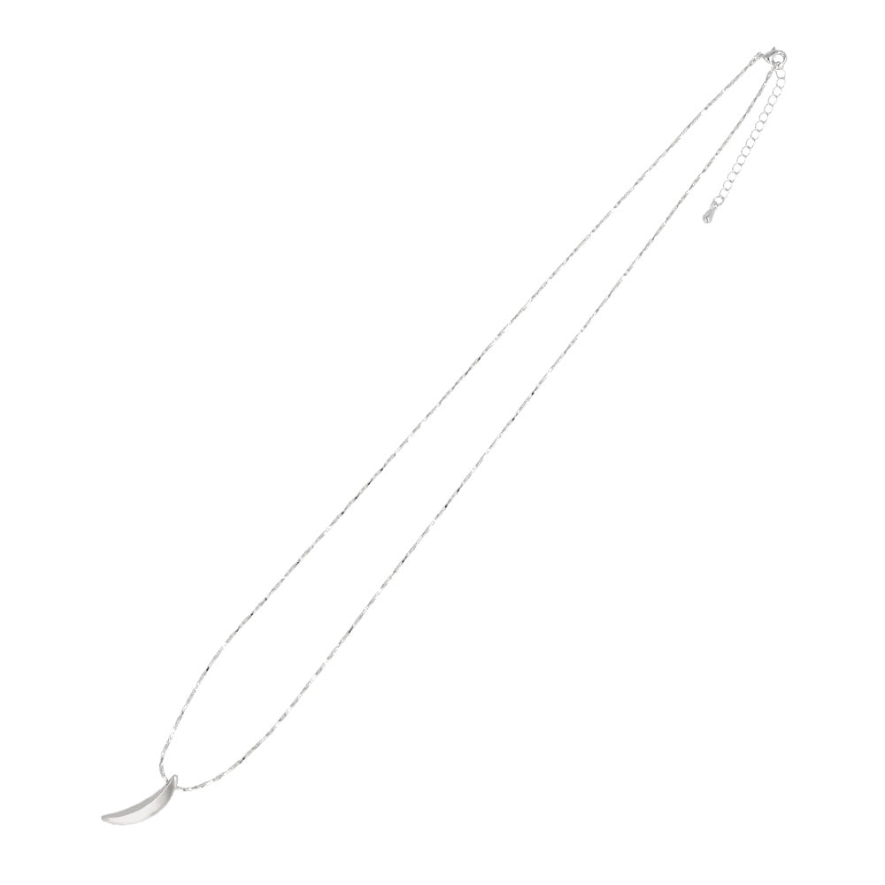 ネックレス ニッケルフリー neige. クレセントムーン ロングネックレス
