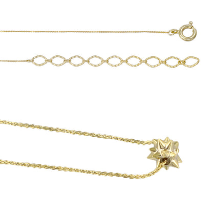 ネックレス tiny. ニッケルフリー メタル スターボウ 極小 超極細 チェーン プチネックレス