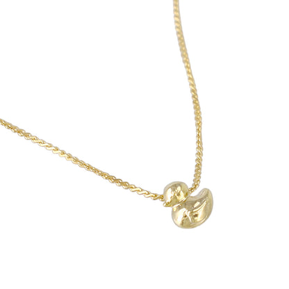 ネックレス tiny. ニッケルフリー メタル あひる 鳥 アニマル 極小 超極細 チェーン プチネックレス