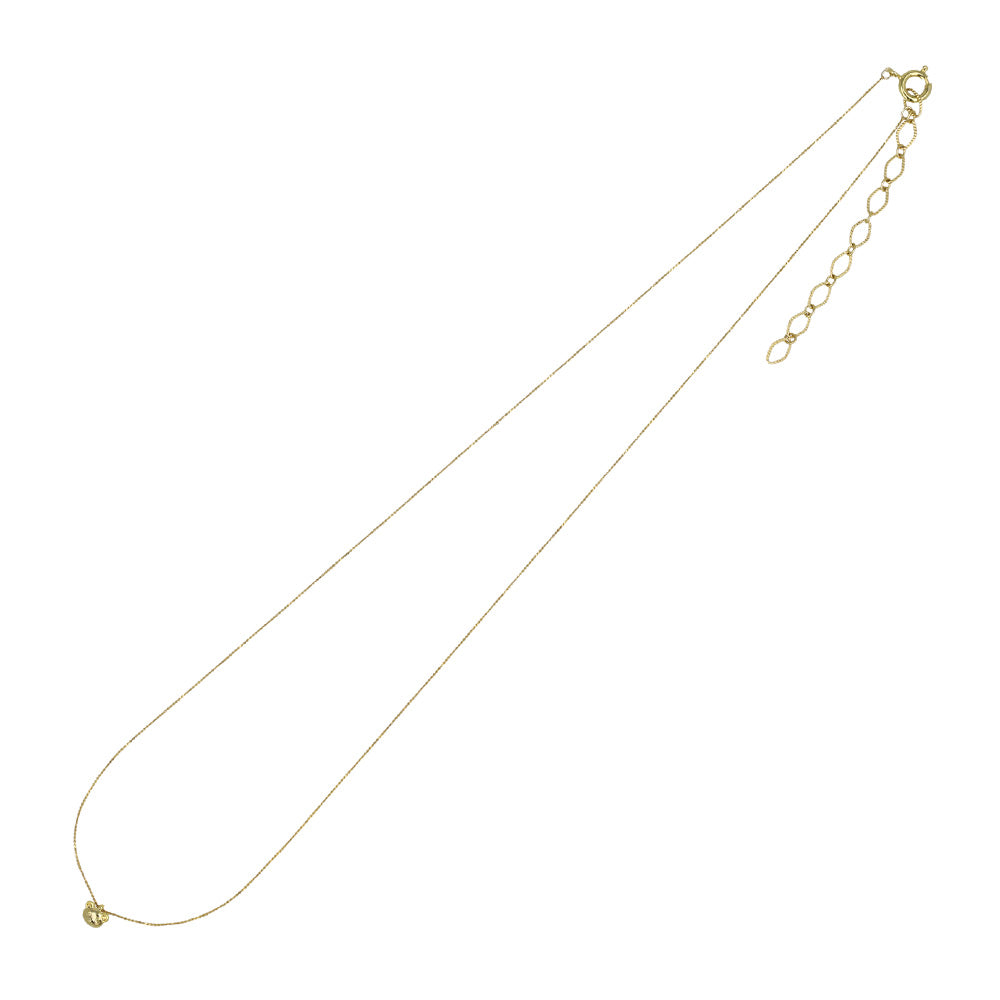 ネックレス tiny. ニッケルフリー メタル クマ アニマル 極小 超極細 チェーン プチネックレス