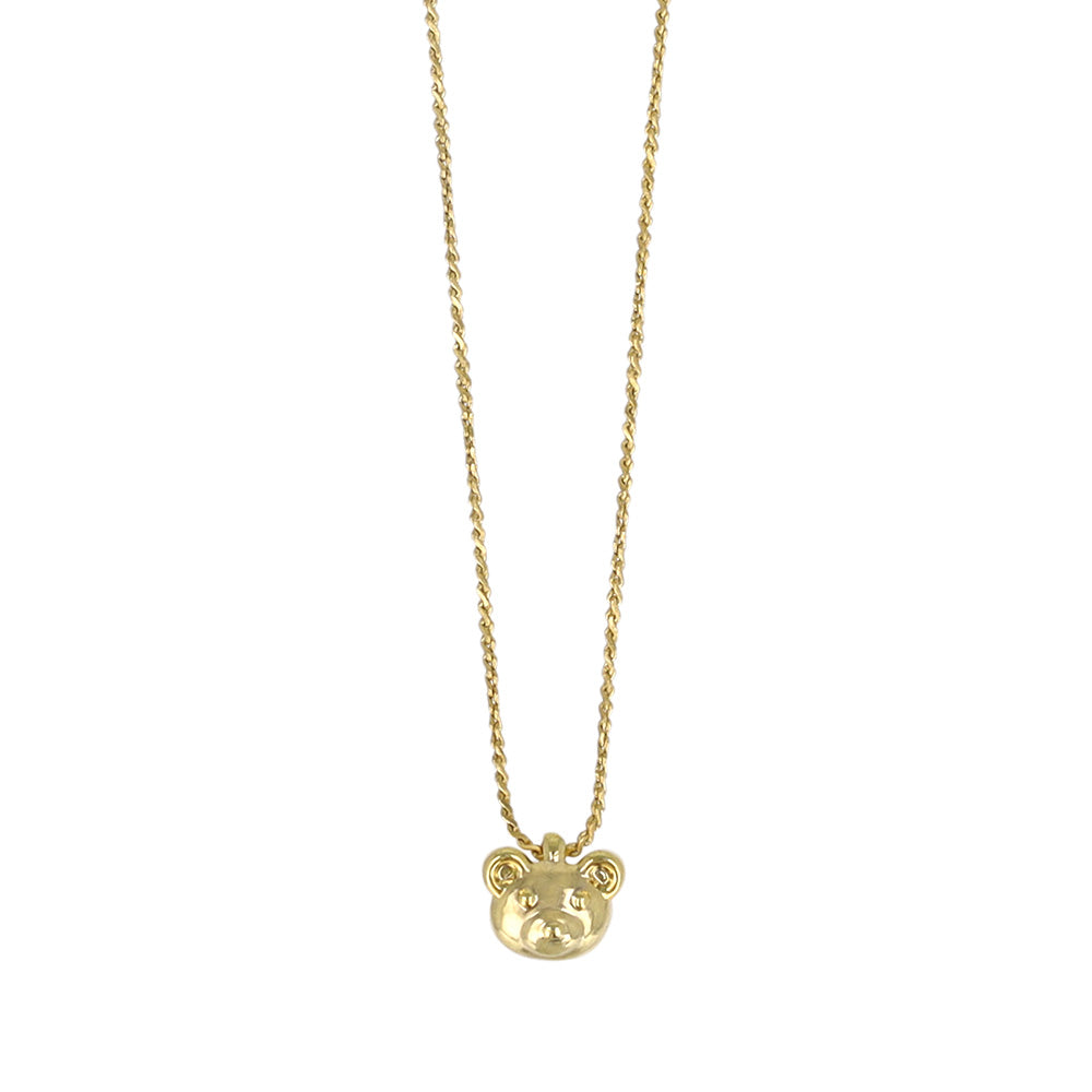 ネックレス tiny. ニッケルフリー メタル クマ アニマル 極小 超極細