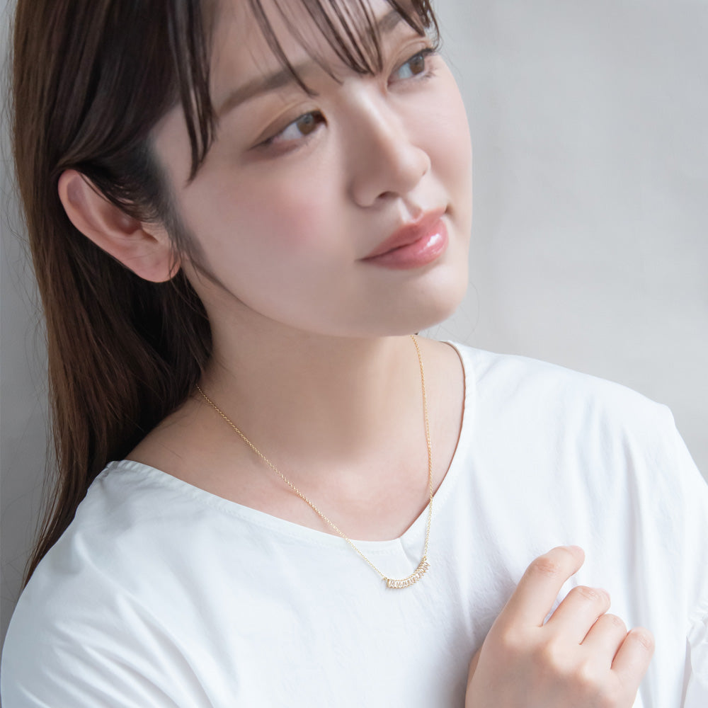 ネックレス ニッケルフリー メタル キュービックジルコニア ショートネックレス