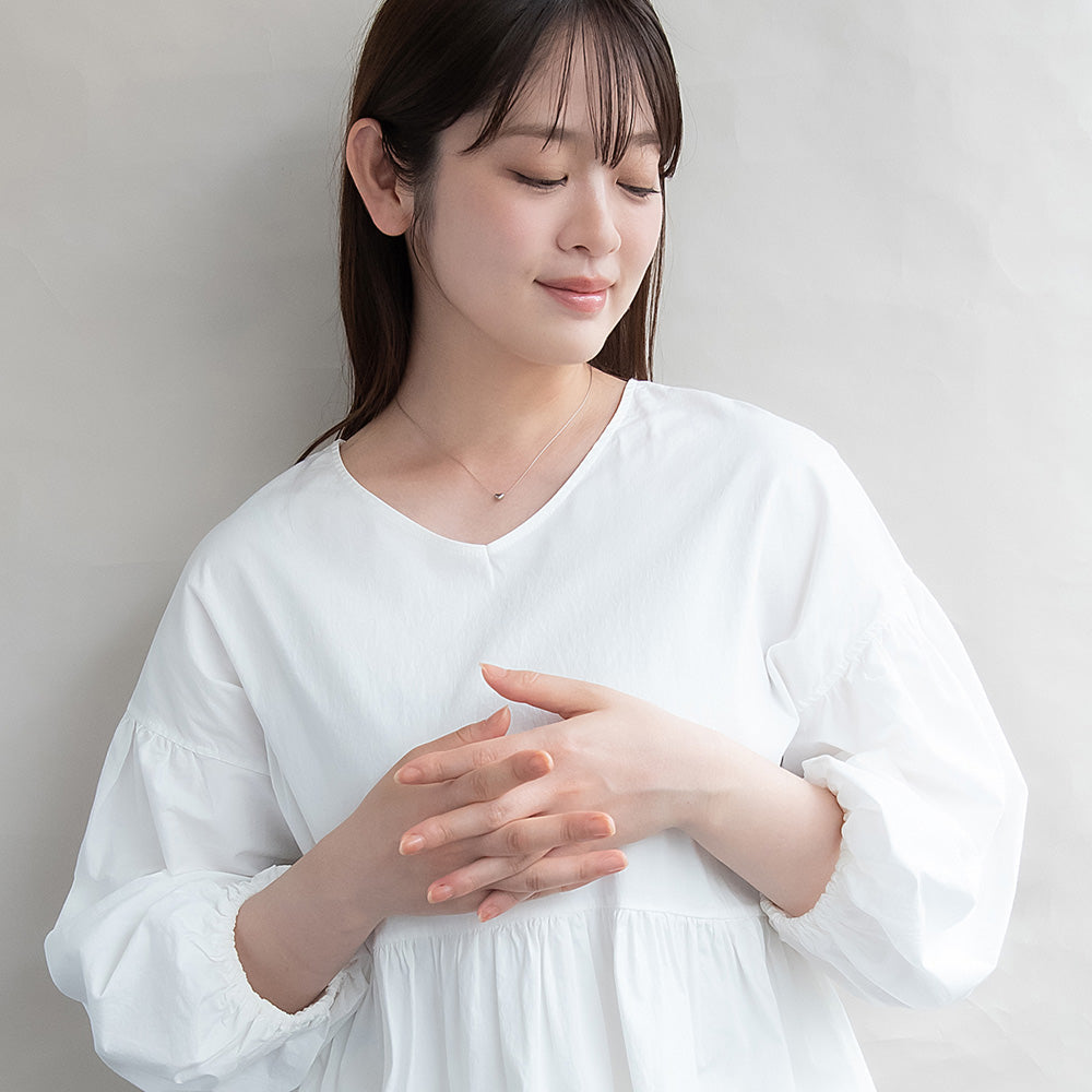 ネックレス ステンレス メタル ミニ ハート チェーン ショートネックレス