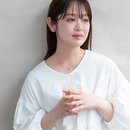 ネックレス ステンレス メタル ミニ しずく チェーン ショートネックレス
