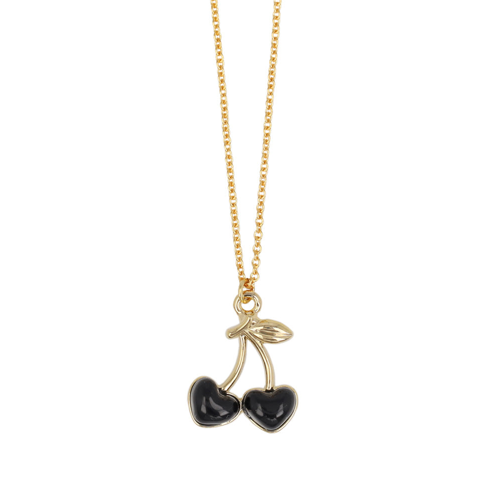ネックレス ニッケルフリー メタル さくらんぼ ハート プチネックレス