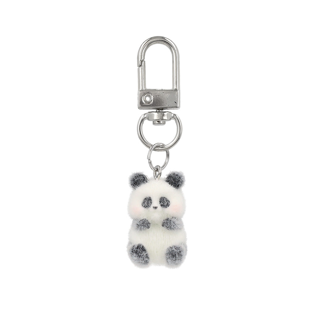 バッグチャーム フロッキー アニマル パンダ ライオン カバ カピバラ キーホルダー