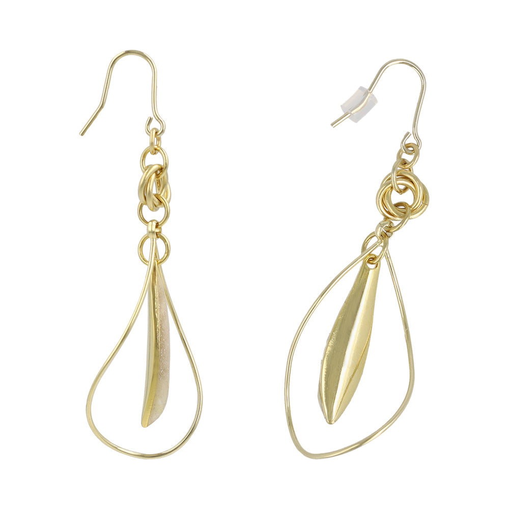 ピアス ニッケルフリー メタル 立体フレーム シェル ラメ くすみカラー ステンレスポスト スタッドピアス