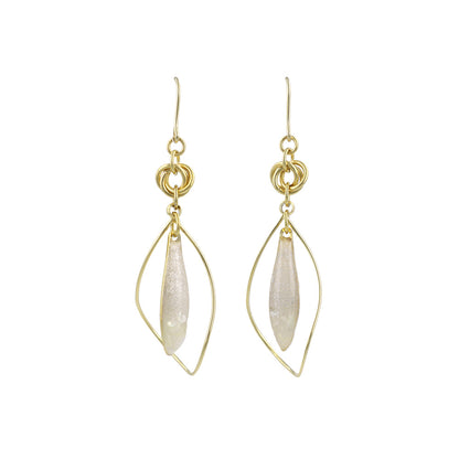 ピアス ニッケルフリー メタル 立体フレーム シェル ラメ くすみカラー ステンレスポスト スタッドピアス