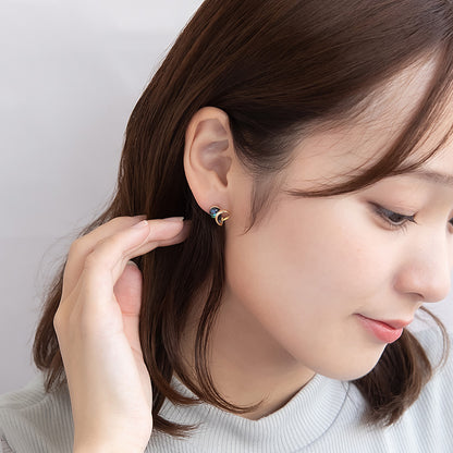 ピアス ニッケルフリー メタル ハート チタンポスト スタッドピアス