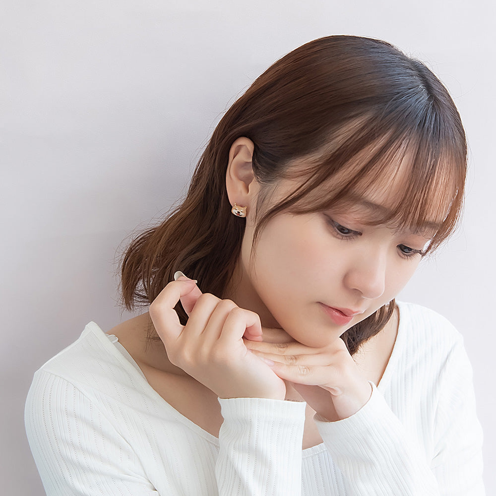 ピアス ニッケルフリー イヌ アニマル ステンレスポスト スタッドピアス