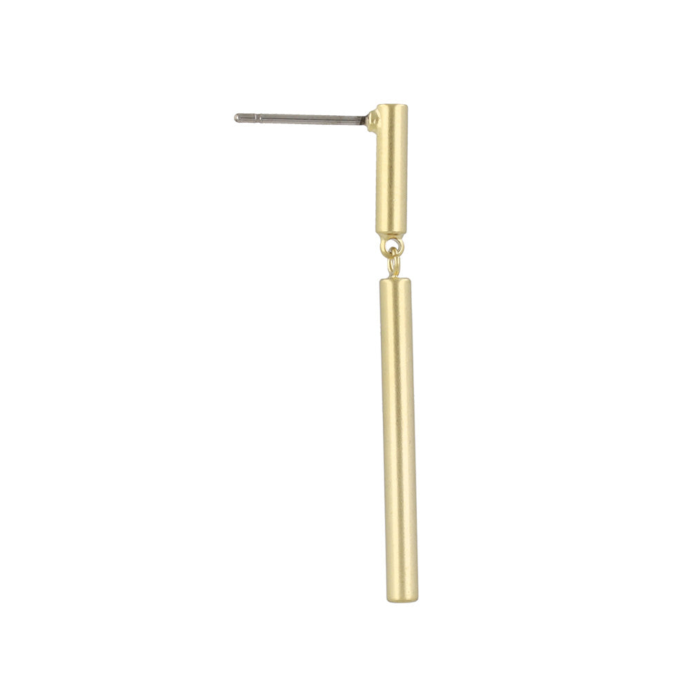 ピアス ニッケルフリー sable gold メタル シリンダー スウィング スタッドピアス
