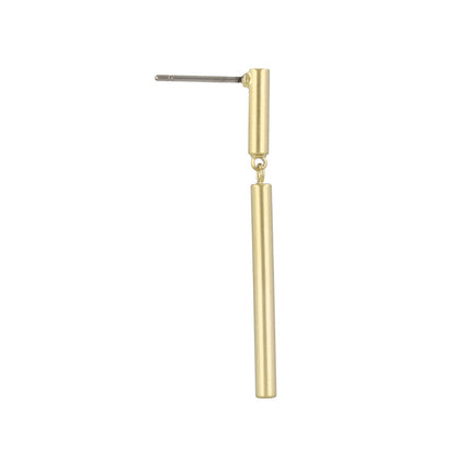 ピアス ニッケルフリー sable gold メタル シリンダー スウィング スタッドピアス