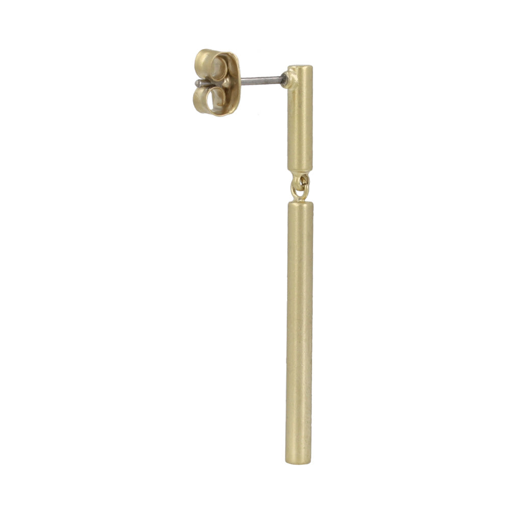 ピアス ニッケルフリー sable gold メタル シリンダー スウィング スタッドピアス