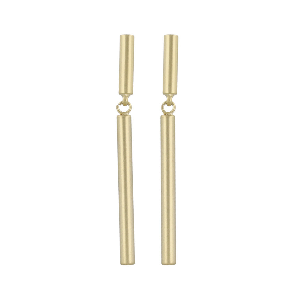 ピアス ニッケルフリー sable gold メタル シリンダー スウィング スタッドピアス