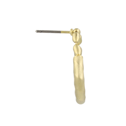 ピアス ニッケルフリー sable gold メタル シリンダー ドロップ ライン スタッドピアス