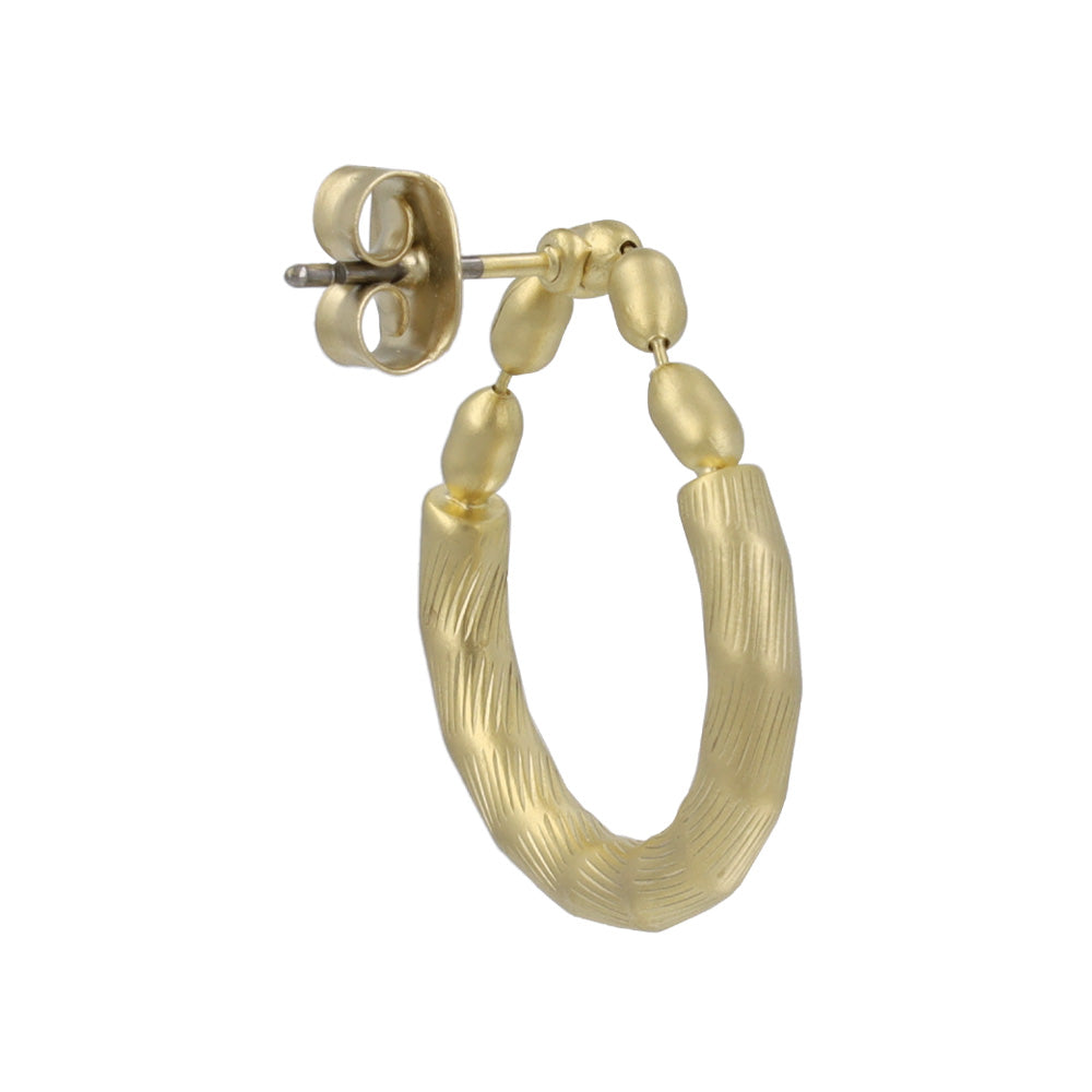 ピアス ニッケルフリー sable gold メタル シリンダー ドロップ ライン スタッドピアス