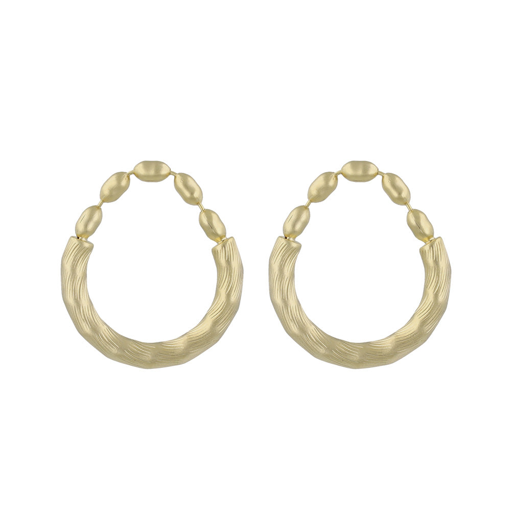 ピアス ニッケルフリー sable gold メタル シリンダー ドロップ ライン スタッドピアス