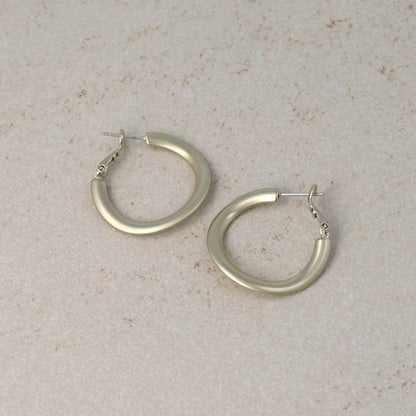 ピアス ニッケルフリー sable gold メタル カーブ フープピアス