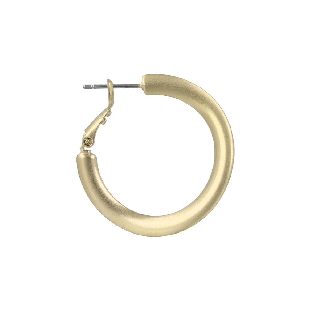 ピアス ニッケルフリー sable gold メタル カーブ フープピアス