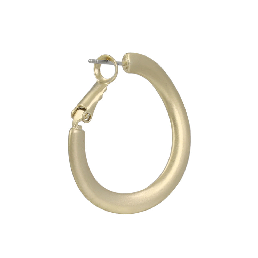 ピアス ニッケルフリー sable gold メタル カーブ フープピアス
