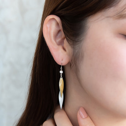 ピアス ニッケルフリー キュービックジルコニア メタル カラー フックピアス