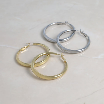 ピアス ニッケルフリー メタル フープピアス