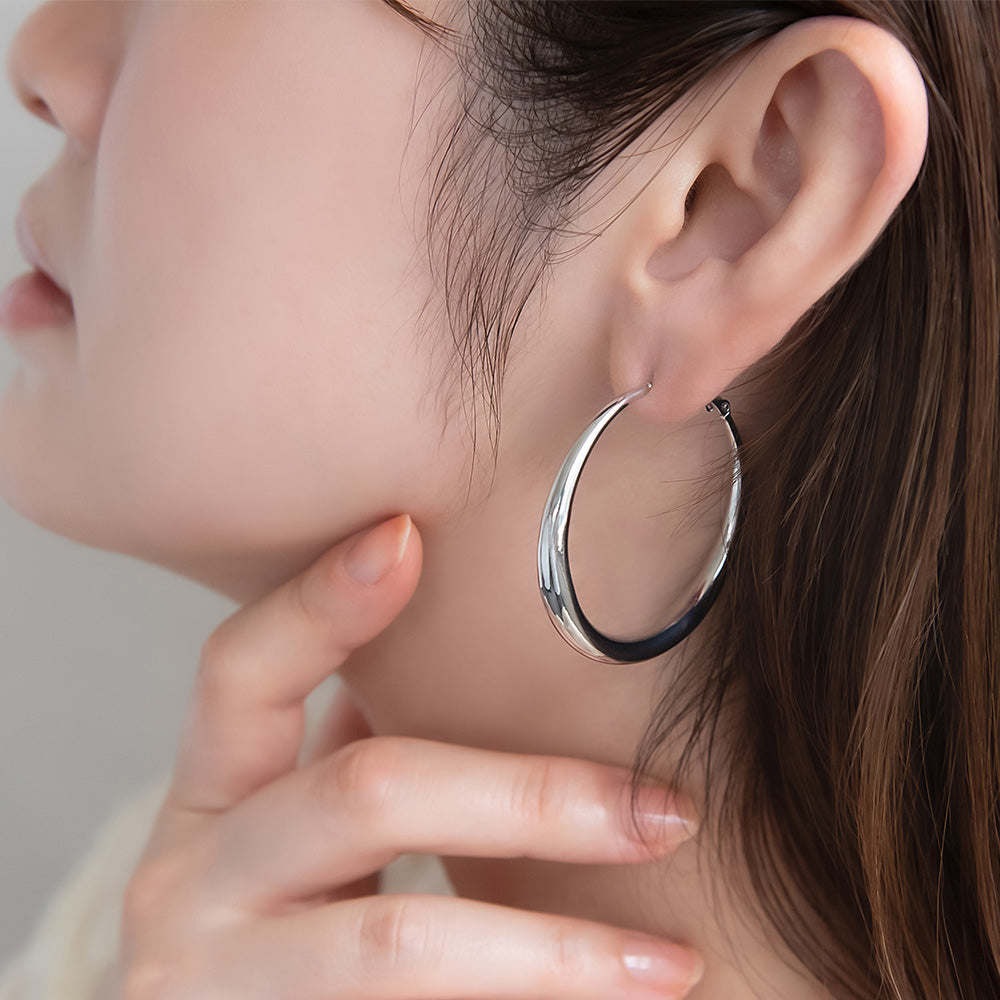 ピアス ニッケルフリー メタル フープピアス