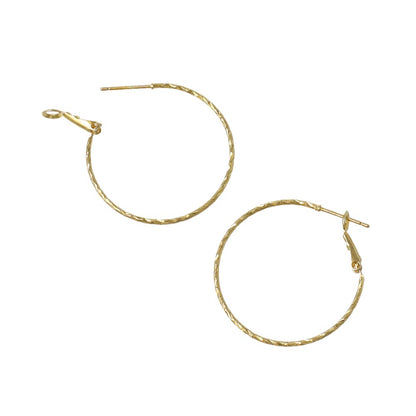 ピアス ニッケルフリー メタル フープピアス