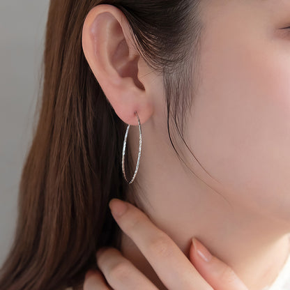 ピアス ニッケルフリー メタル フープピアス