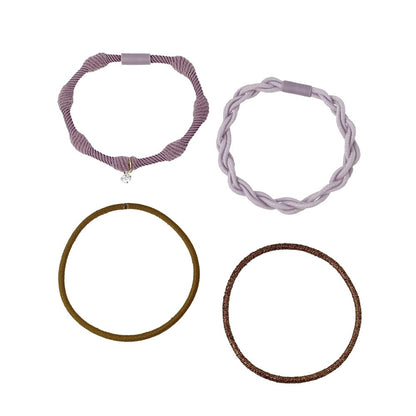 ヘアゴム Candy Arrange ストーン カラー リングゴム 4本セット