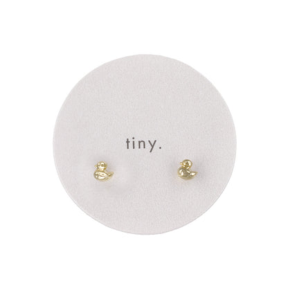 ピアス tiny. ニッケルフリー メタル あひる 鳥 極小 スタッドピアス