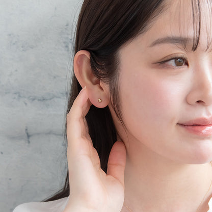 ピアス tiny. ニッケルフリー メタル あひる 鳥 極小 スタッドピアス