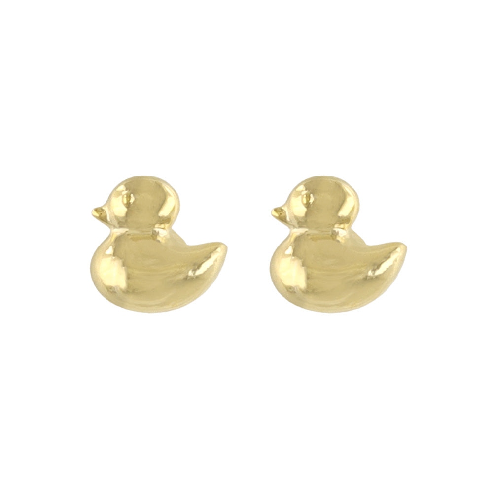 ピアス tiny. ニッケルフリー メタル あひる 鳥 極小 スタッドピアス