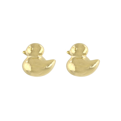 ピアス tiny. ニッケルフリー メタル あひる 鳥 極小 スタッドピアス