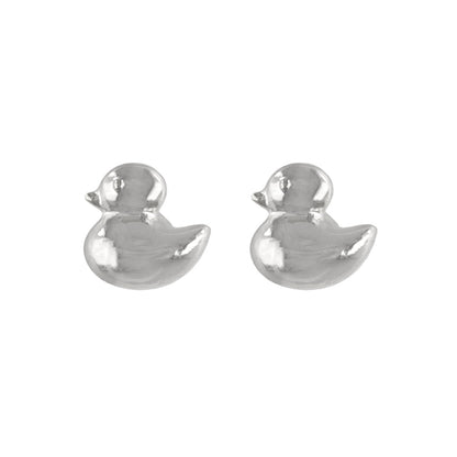 ピアス tiny. ニッケルフリー メタル あひる 鳥 極小 スタッドピアス