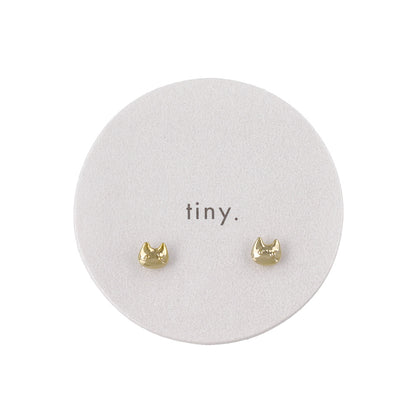 ピアス tiny. ニッケルフリー メタル ネコ アニマル 極小 スタッドピアス