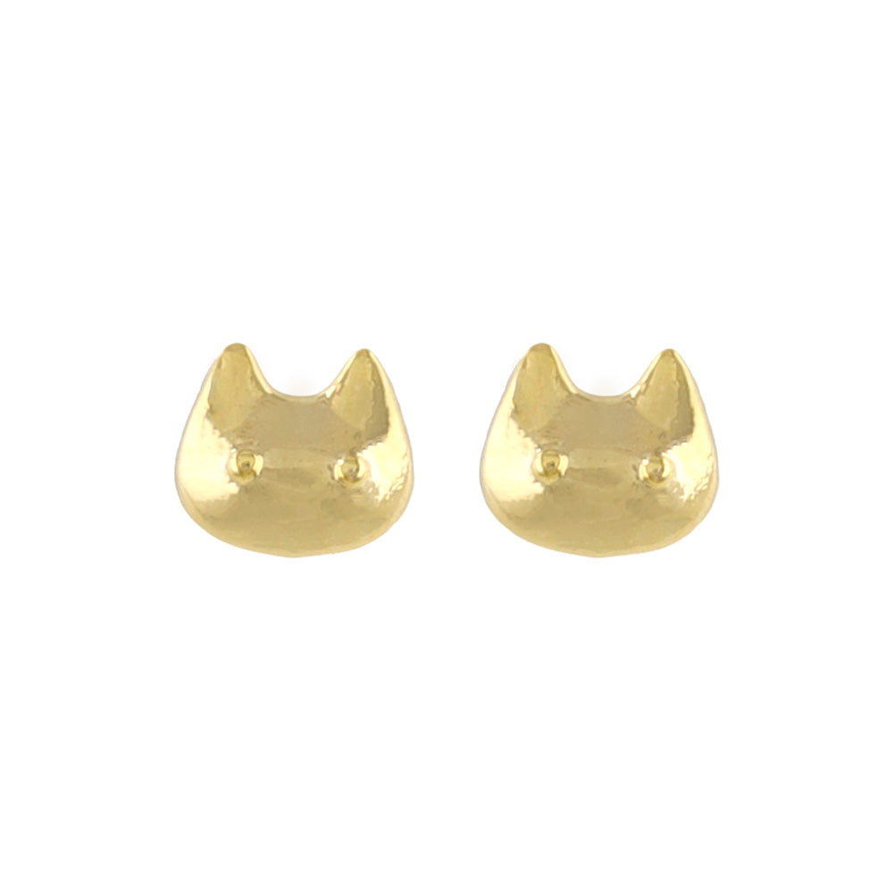 ピアス tiny. ニッケルフリー メタル ネコ アニマル 極小 スタッドピアス