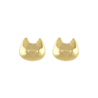 ピアス tiny. ニッケルフリー メタル ネコ アニマル 極小 スタッドピアス