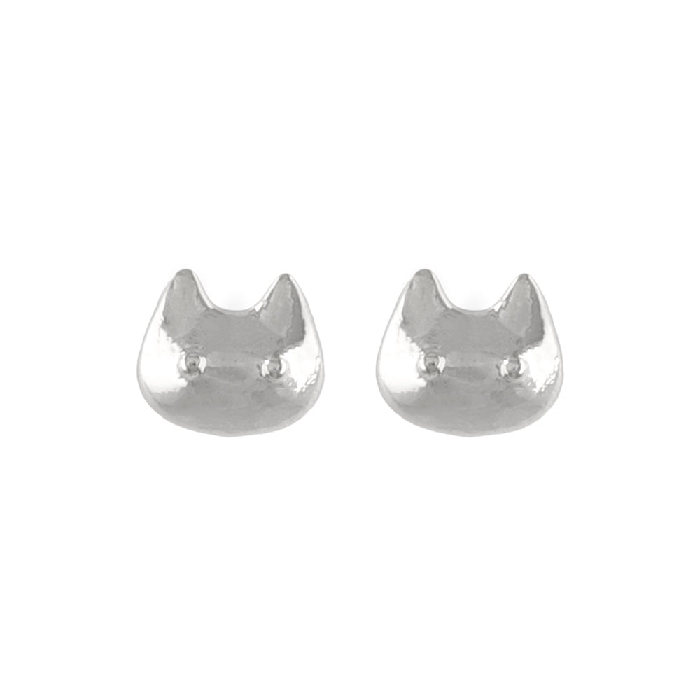 ピアス tiny. ニッケルフリー メタル ネコ アニマル 極小 スタッドピアス