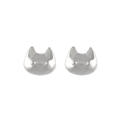 ピアス tiny. ニッケルフリー メタル ネコ アニマル 極小 スタッドピアス
