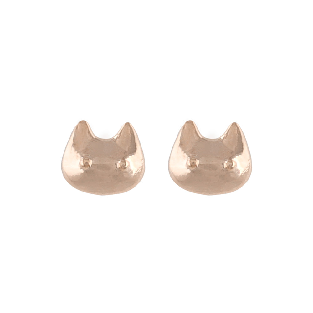 ピアス tiny. ニッケルフリー メタル ネコ アニマル 極小 スタッドピアス