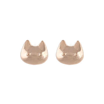 ピアス tiny. ニッケルフリー メタル ネコ アニマル 極小 スタッドピアス