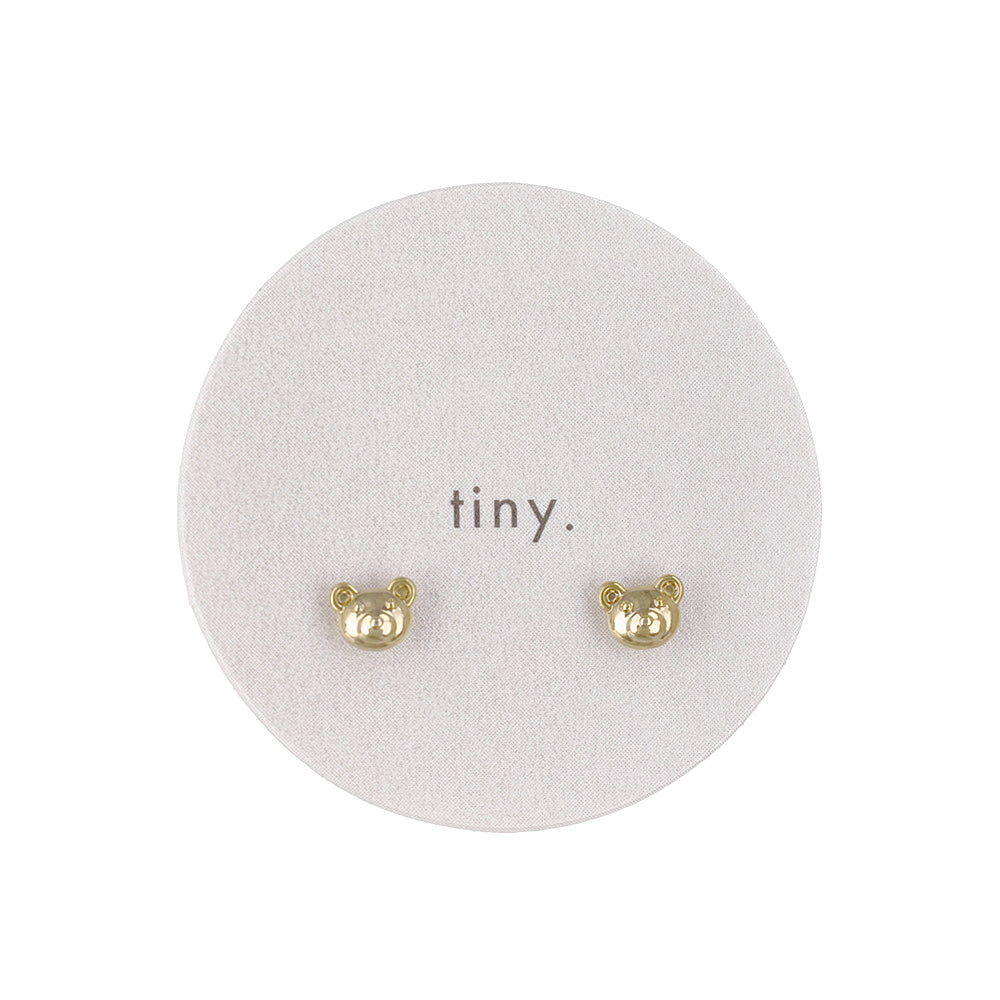 ピアス tiny. ニッケルフリー メタル クマ アニマル 極小 スタッドピアス