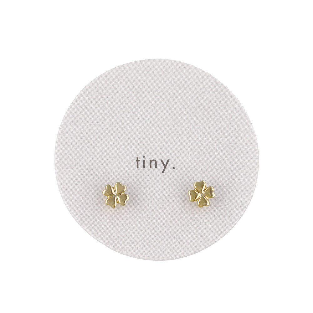 ピアス tiny. ニッケルフリー メタル クローバー 極小 スタッドピアス