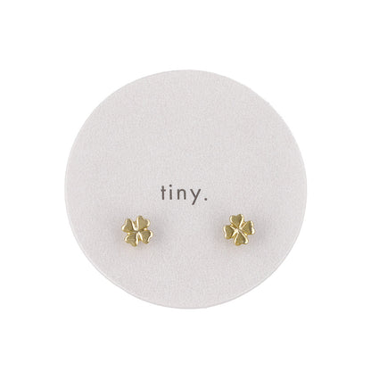 ピアス tiny. ニッケルフリー メタル クローバー 極小 スタッドピアス
