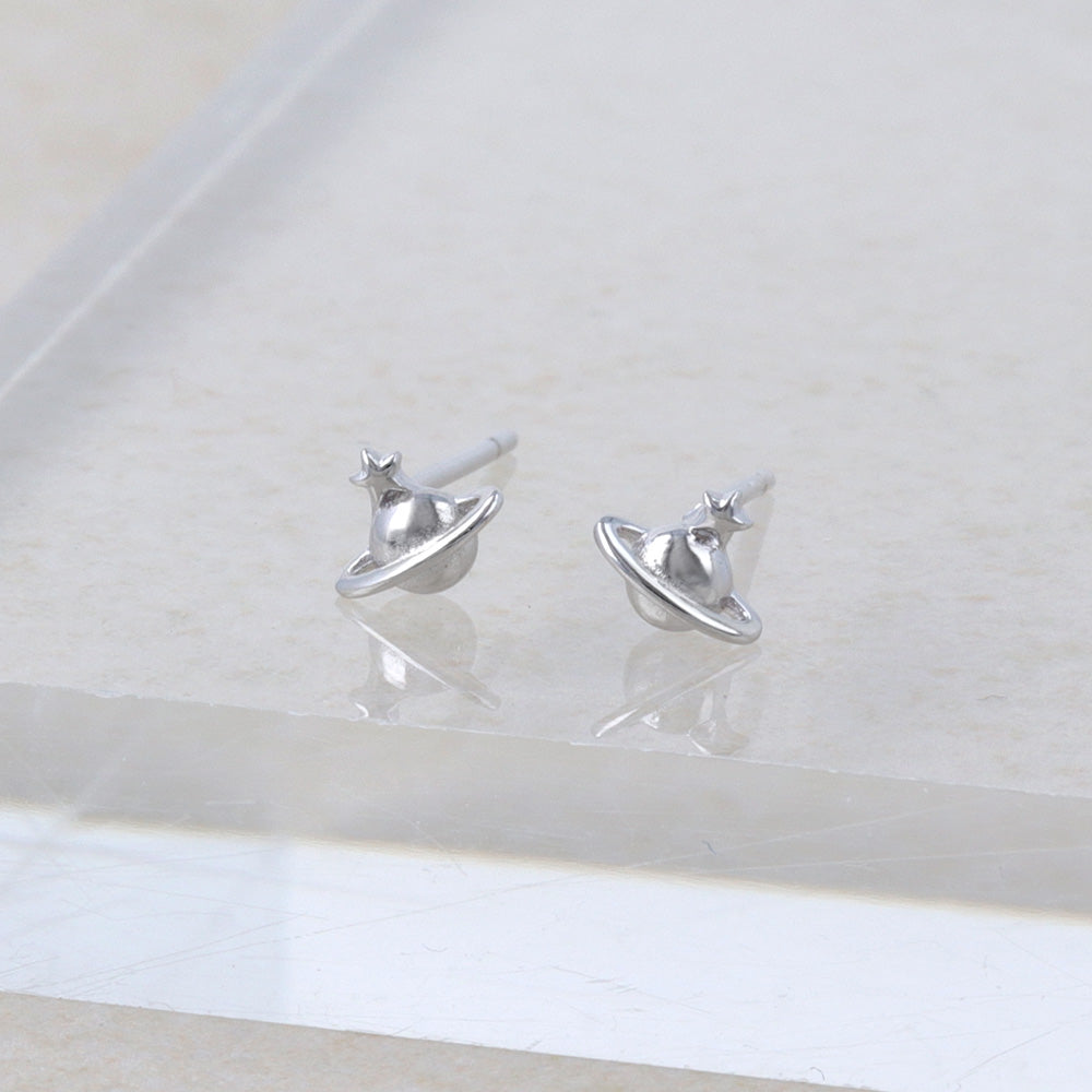 ピアス ニッケルフリー シルバー925 ミニ 惑星 スタッドピアス